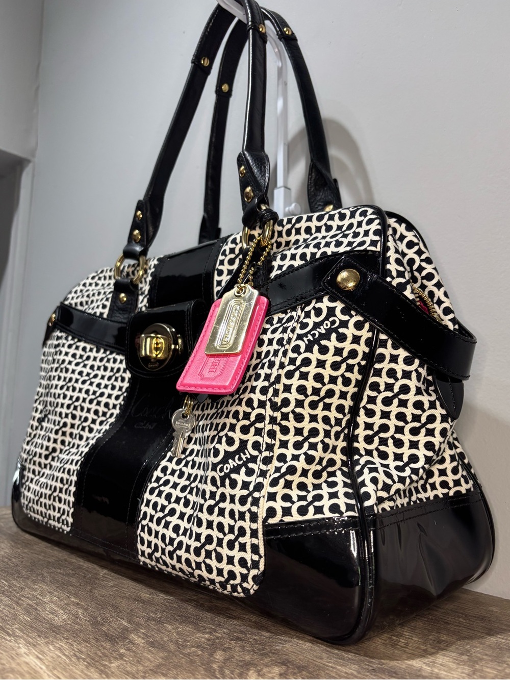 Coach Penelope Op Art Travel Tote - Picture 3 of 12